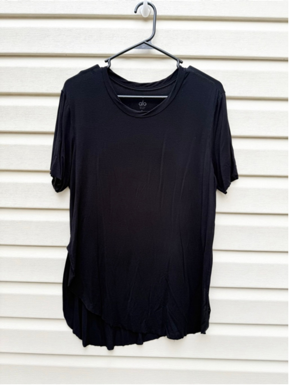 ALO Yoga Black Short Sleeve Tee